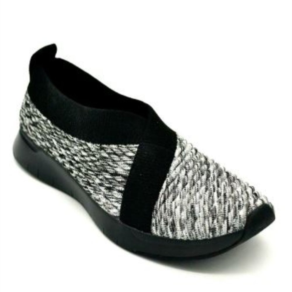 Fitflop Artknit Ballerina Mary Jane Flat 9 EUC Barely Worn Black Gray Ballet